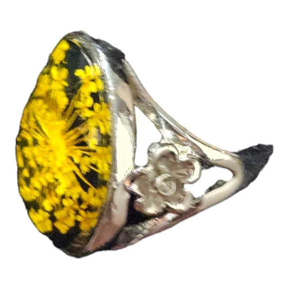 Unisex Unbranded Ring Size 10 Yellow Silver - Picture 5 of 6